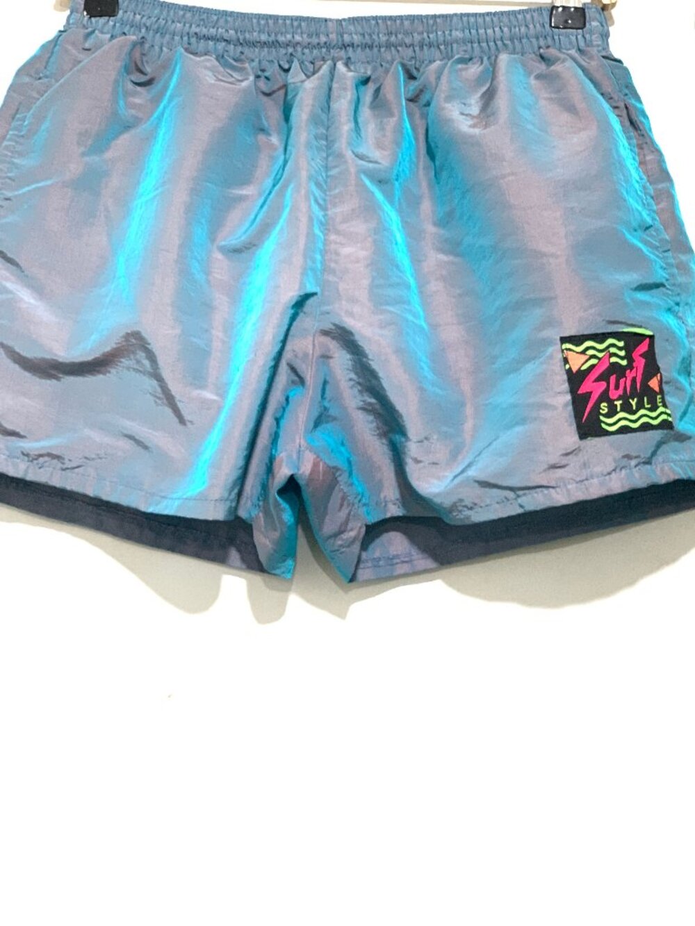 VINTAGE SURF STYLE NYLON SHORTS SIZE L